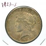 1923-S Peace Silver Dollar