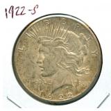 1922-S Peace Silver Dollar