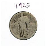 1925 Standing Liberty Silver Quarter