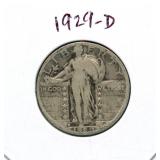 1929-D Standing Liberty Silver Quarter