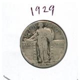 1929 Standing Liberty Silver Quarter