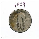 1929 Standing Liberty Silver Quarter