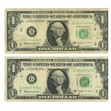 2 Series 1963-B Joseph W. Barr $1 Notes