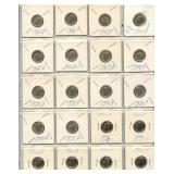 Page of 20 Roosevelt Silver Dimes