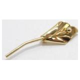 Vintage Monet Lily Scatter Pin - Classic Signed