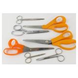Various Sizes of Fiskars Scissors and Others -