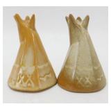 * Vintage Frankoma Teepee Salt & Pepper