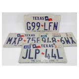 (4) Texas License Plates (1 Truck)