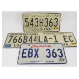 (4) Louisiana License Plates