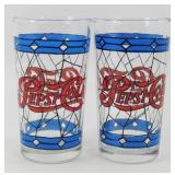 * Pair (2) of 1970s Pepsi-Cola "Tiffany Style"