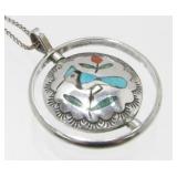 Vintage Native American Sterling Silver Necklace