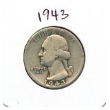 1943 Washington Silver Quarter