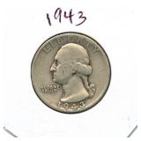 1943 Washington Silver Quarter