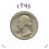 1943 Washington Silver Quarter