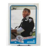 1988 Topps #327 Bo Jackson Rookie Football Card