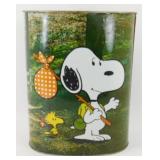 * Vintage Snoopy Waste Bucket 1976 United