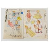 Vintage 1950s Doll Clothes Patterns - McCall