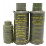 * Military Insect Spray & Foot Powder Cans