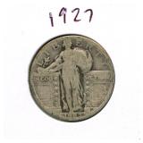 1927 Standing Liberty Silver Quarter