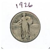 1926 Standing Liberty Silver Quarter
