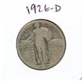 1926-D Standing Liberty Silver Quarter