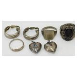 Group of Sterling Silver Jewelry including