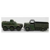 Dinky Toys Army Vehicles - 1 Back Tire Missing