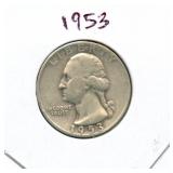 1953 Washington Silver Quarter