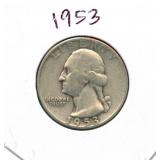 1953 Washington Silver Quarter