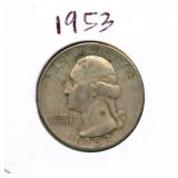1953 Washington Silver Quarter