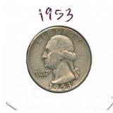 1953 Washington Silver Quarter