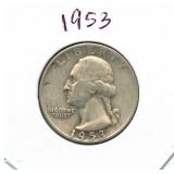 1953 Washington Silver Quarter
