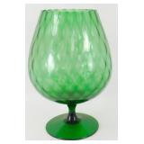 * Large MCM Green Footed Vase - No Damage