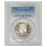 2002-S Kennedy Half Dollar - PCGS PR 70 DCAM