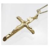 Sterling Silver with Vermeil Finish Cross