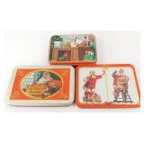 3 Double Deck Coke Cards in Tins