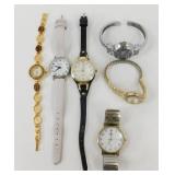 6 Wristwatches - All Work, New Batteries