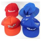 4 Hats: 1 Pabst, 1 Stroh