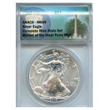 2017-W ANACS MS 69 Silver Eagle
