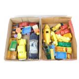 2 Flats of Metal and Plastic Vintage Toys