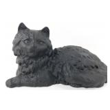 Vintage Cast Iron Black Cat Doorstop - 10-1/2"