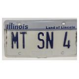MT SN 4 Illinois License Plate