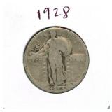 1928 Standing Liberty Silver Quarter