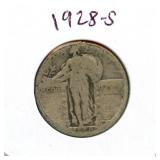 1928-S Standing Liberty Silver Quarter
