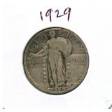 1929 Standing Liberty Silver Quarter