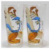 * (2) 1976 Looney Tunes "Wile E. Coyote" Glasses