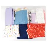 * Assorted Fabric Material Lot - Many Colors
