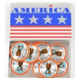 (16) 1" Metal Case Emblems with Sticker Back - New
