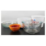 ** Glass and Plastic Bowls and Pie Pans