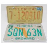 (2) Florida License Plates